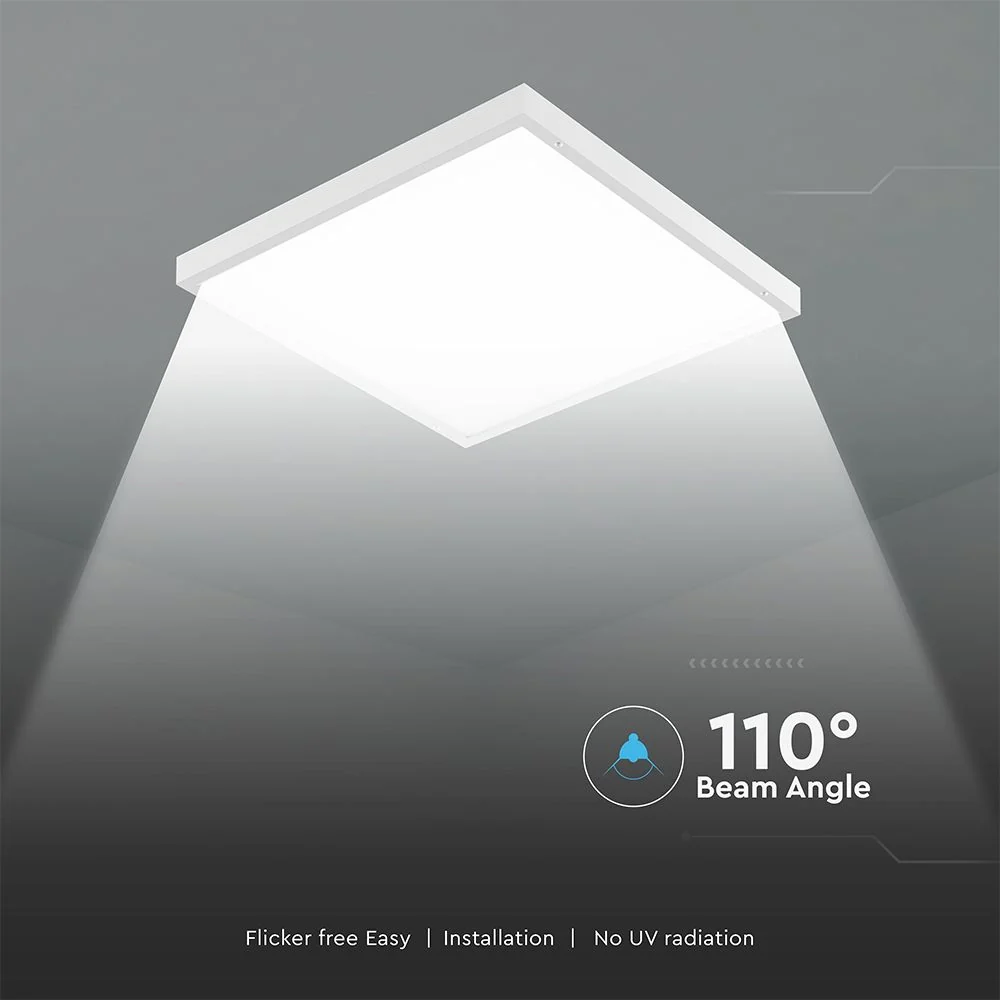 Pannello LED 36W 600×600 mm 2in1 da Incasso o Plafone 6500K - Image 4
