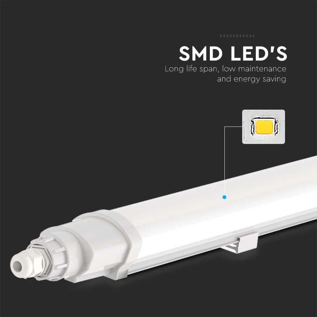 V-Tac Plafoniera LED 18W 60cm IP65 4000K Collegabile Serie L - Image 6