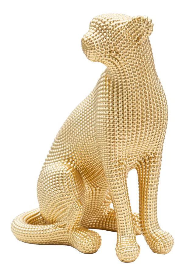 Statuetta Leopardo Dorato 23x15,5x29 cm - Image 3