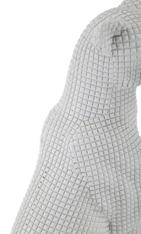 Leopardo Bianco Seduto - Eleganza in Miniatura 15x10x27 cm - Image 5