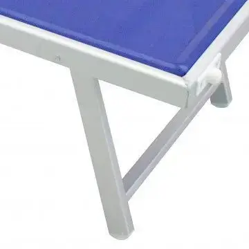 Lettino Bari Blu: Alluminio e Textilene, cm 181x61x38 - Image 2