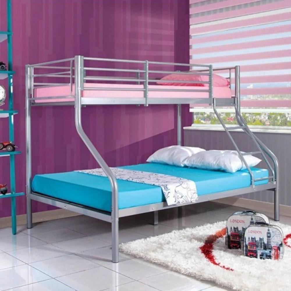 Letto a castello aladdin struttura robusta in acciaio cm.90x190/140h - Image 3