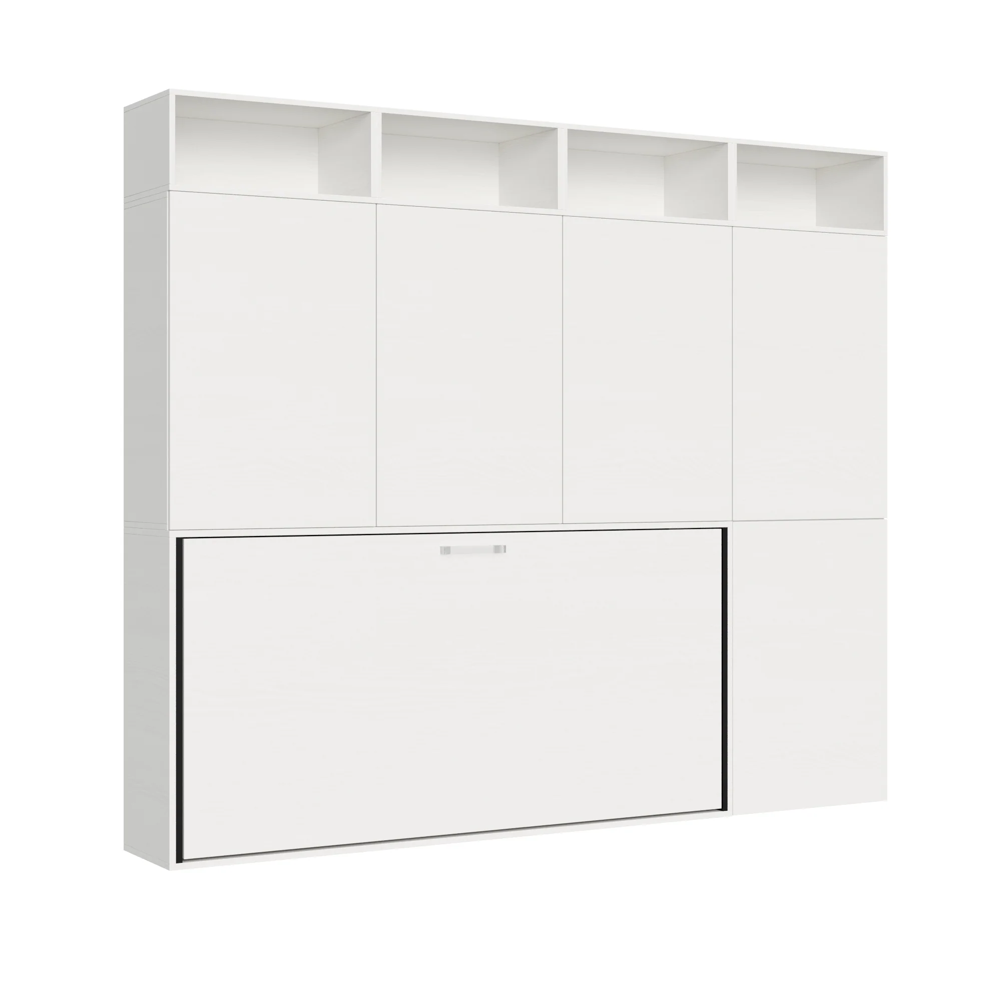 Letto a scomparsa singolo orizzontale Kando con materasso e composizioni disponibili - Image 13