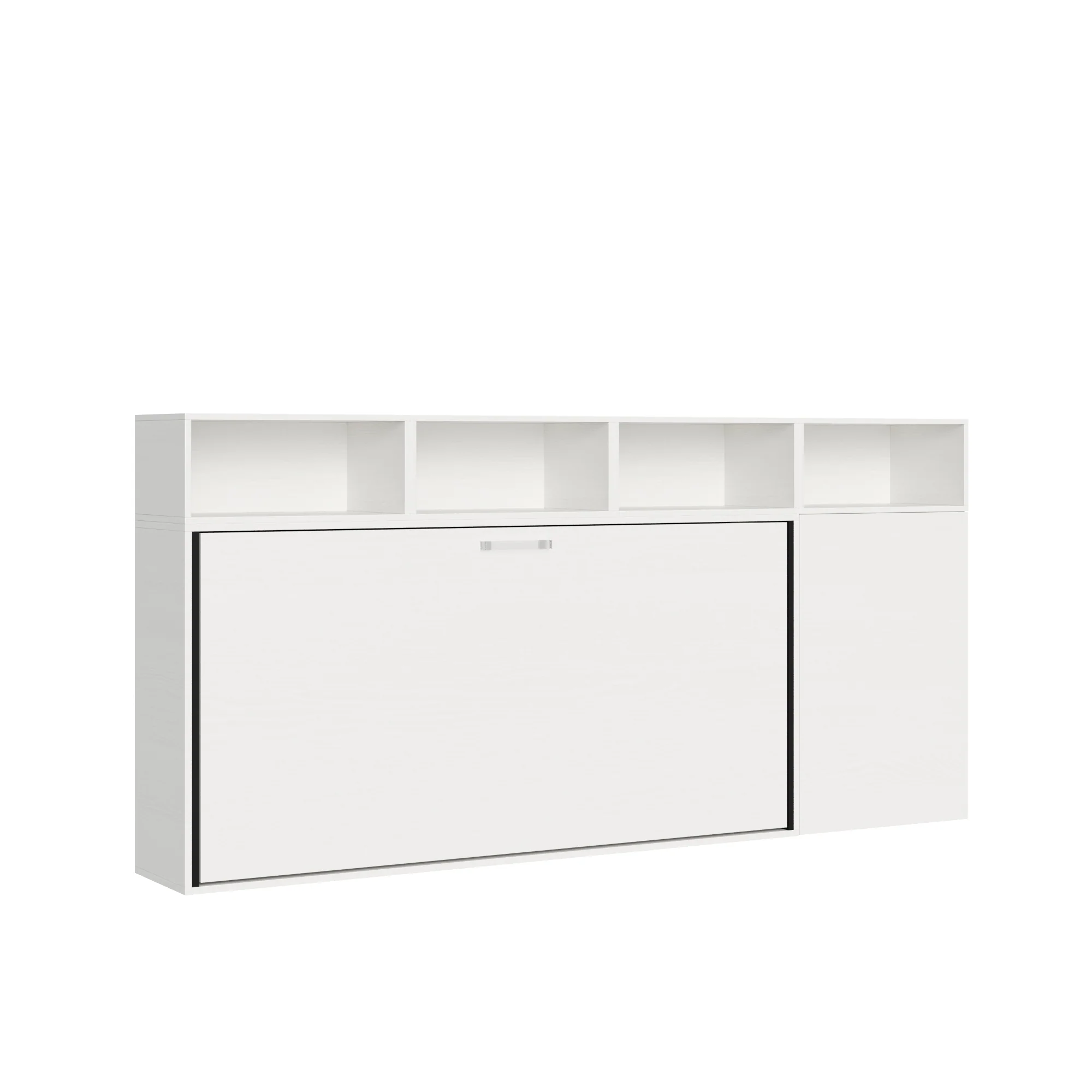 Letto a scomparsa singolo orizzontale Kando con materasso e composizioni disponibili - Image 2