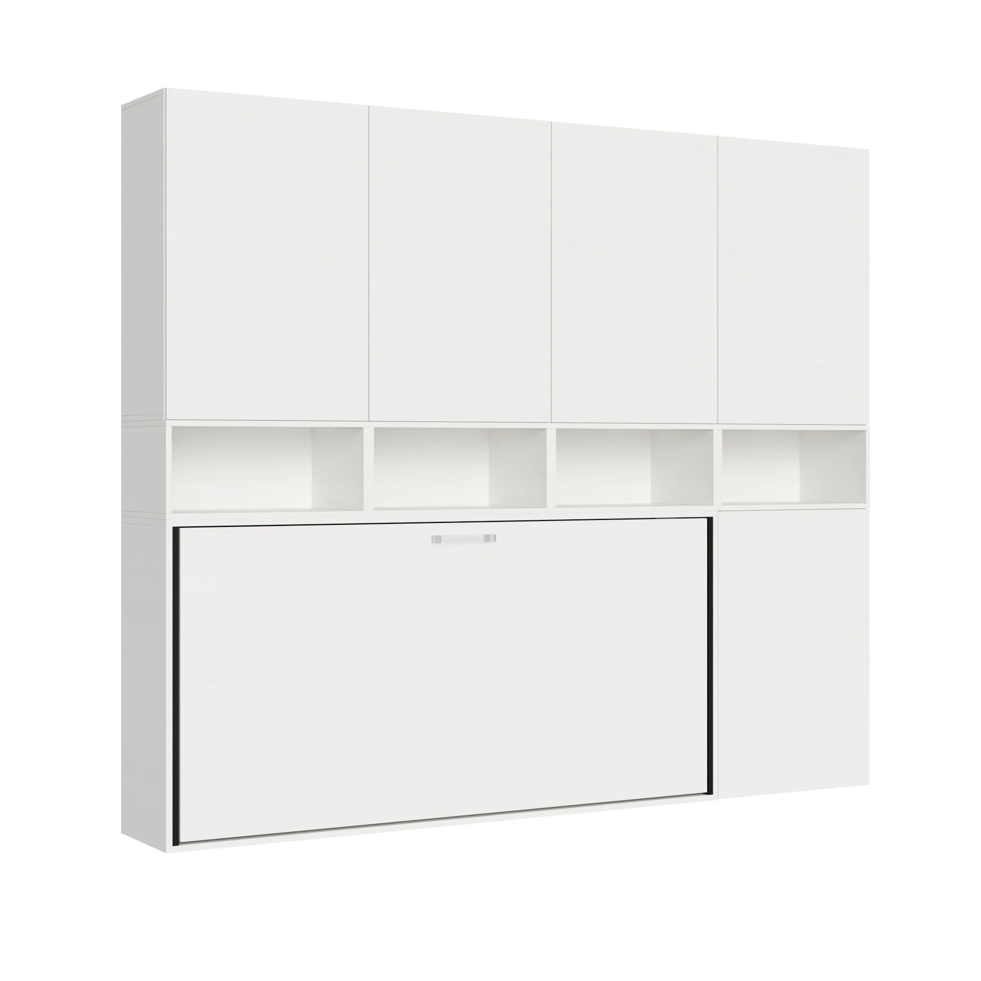 Letto a scomparsa singolo orizzontale Kando con materasso e composizioni disponibili - Image 21