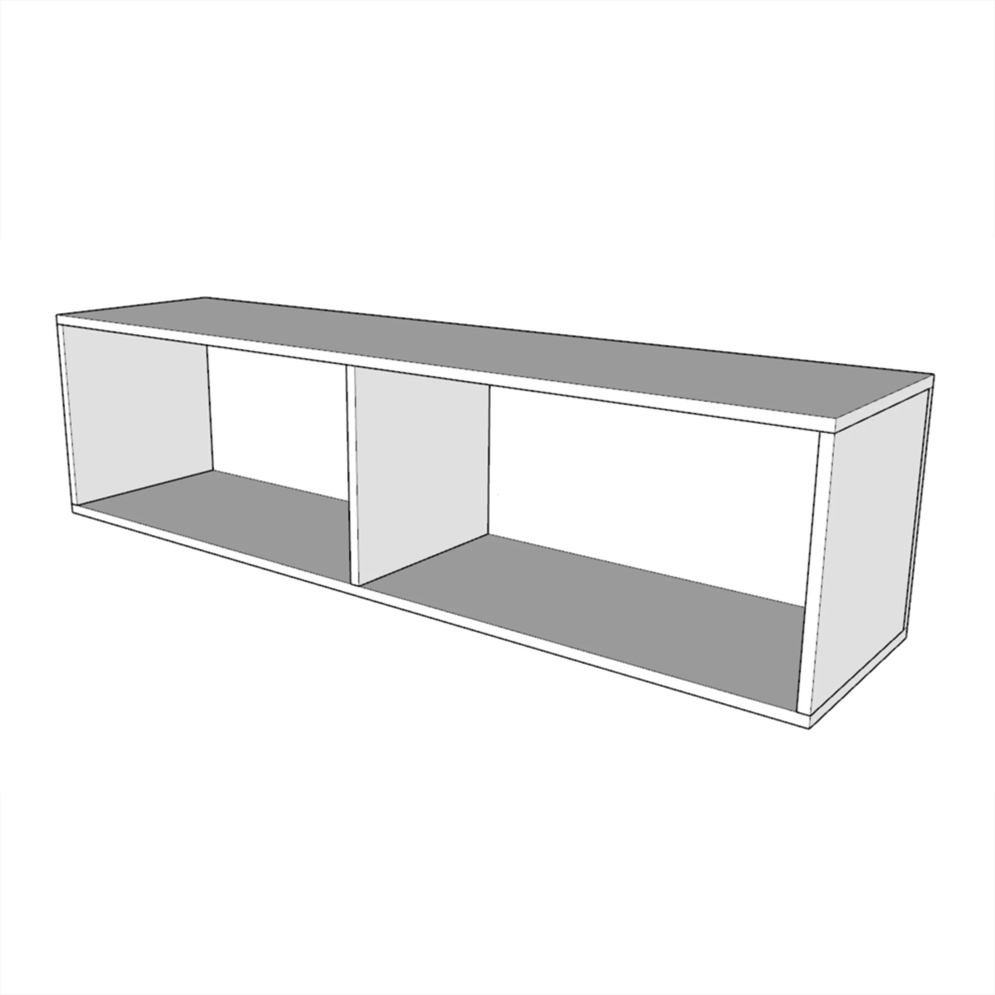 Letto matrimoniale francese a scomparsa 140 verticale Kentaro con colonna e pensili - Image 33