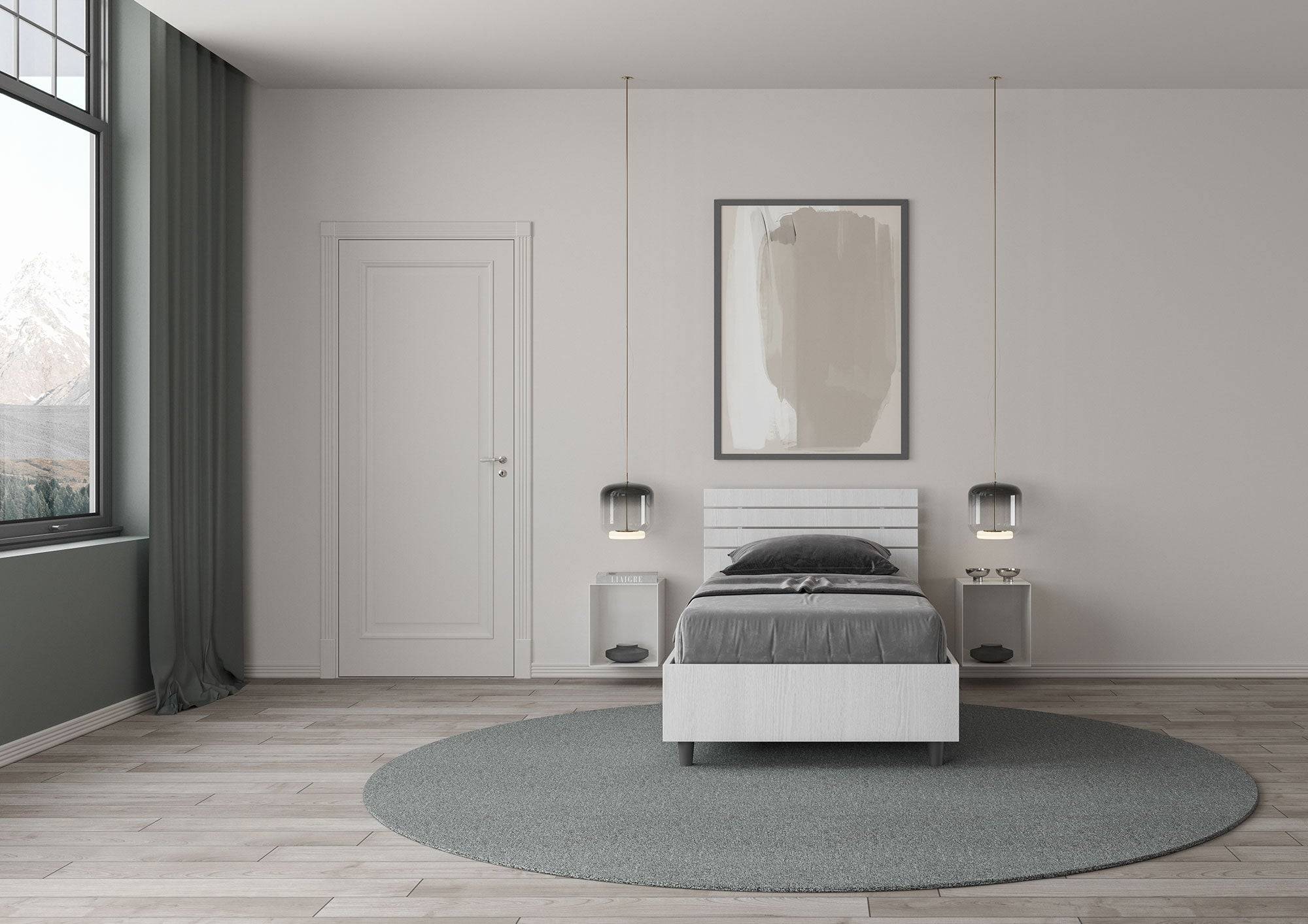Letto Singolo 80x200 Ankel con Testata Inclinata e Contenitore - Image 3
