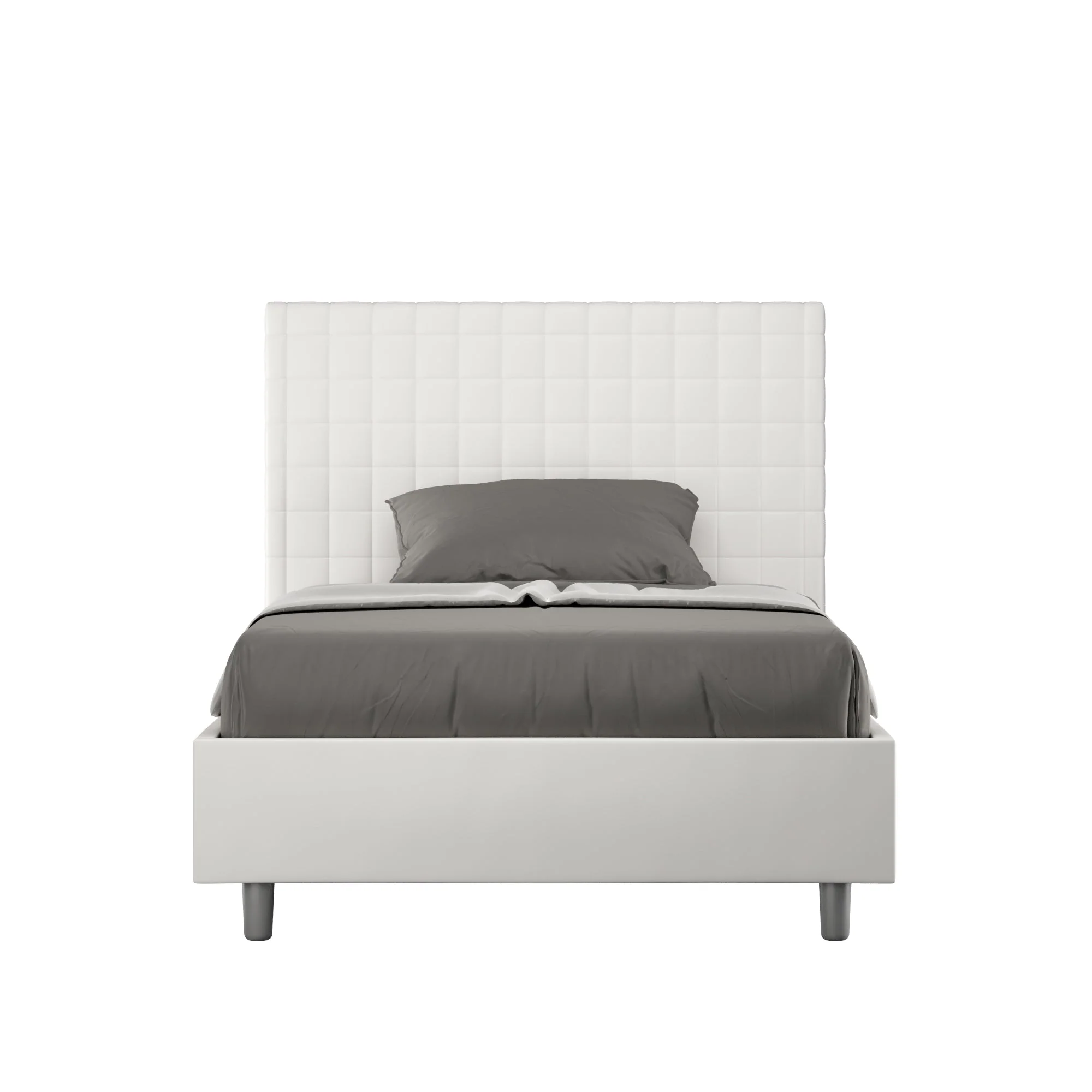 Letto singolo contenitore imbottito similpelle Sunny - Image 10