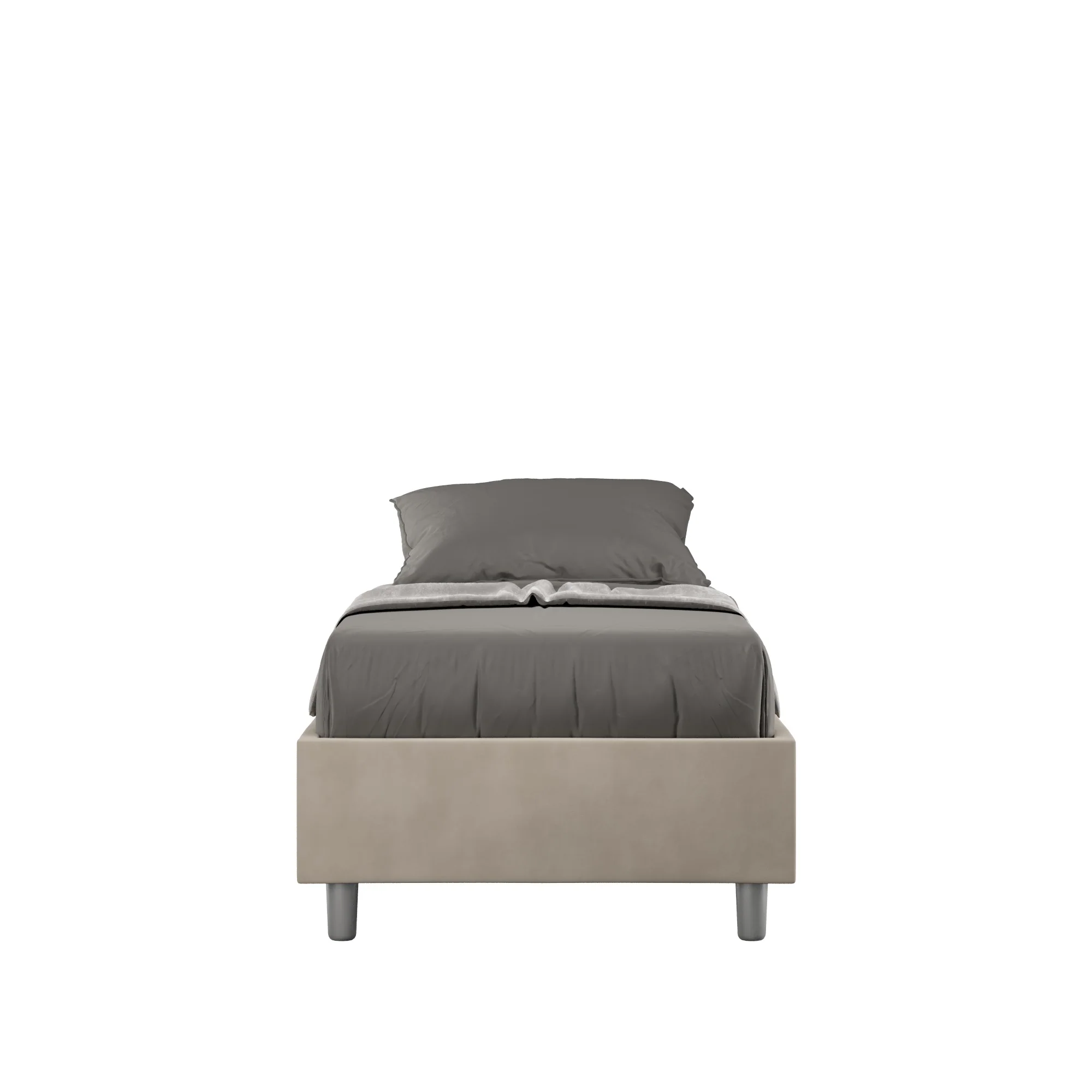 Letto singolo 80x200 imbottito senza testiera, con rete o contenitore - Image 21