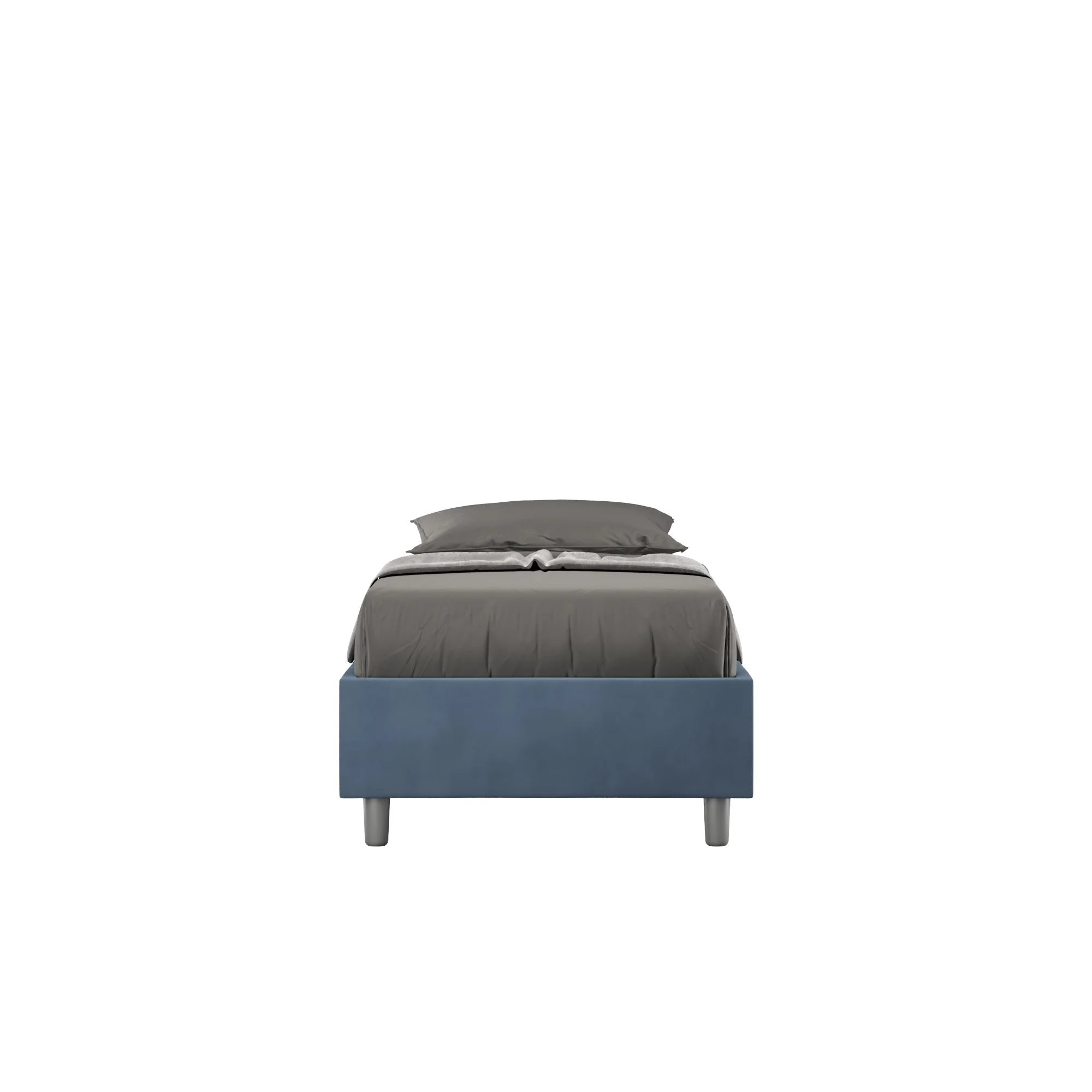 Letto singolo 80x200 imbottito senza testiera, con rete o contenitore - Image 37
