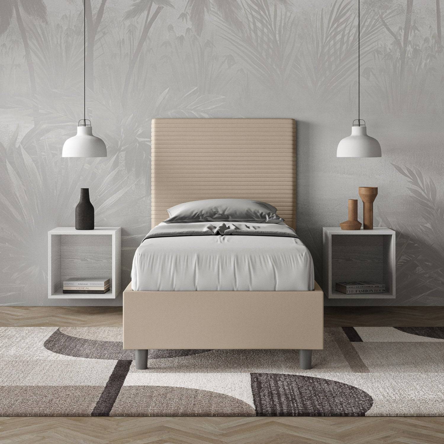 Letto singolo imbottito similpelle Focus - Image 6