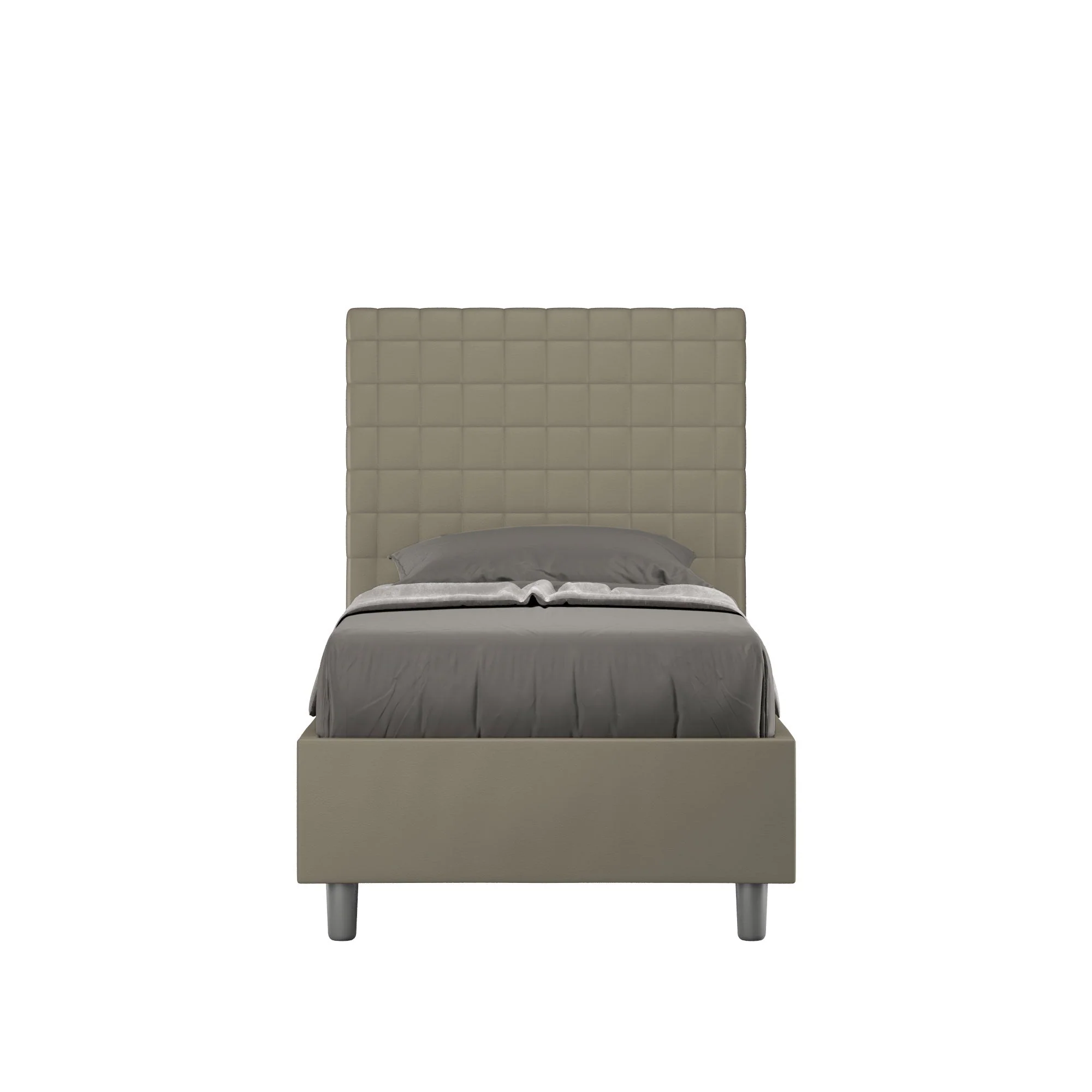 Letto singolo imbottito similpelle Sunny - Image 8