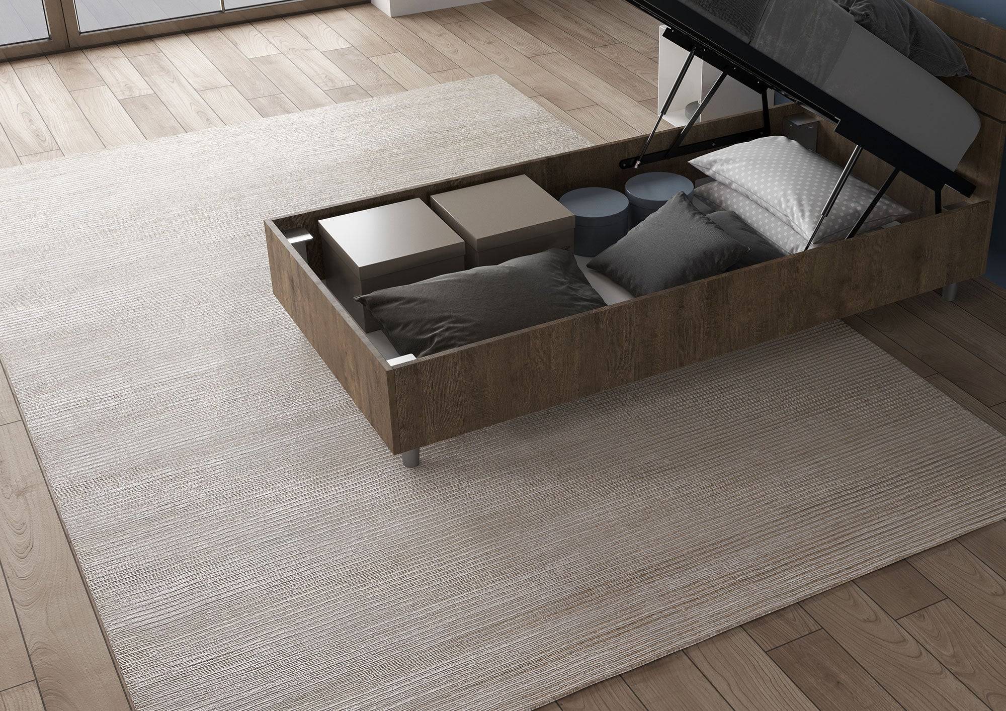 Letto singolo senza rete, con rete e contenitore 80x200 Nuamo - Image 16