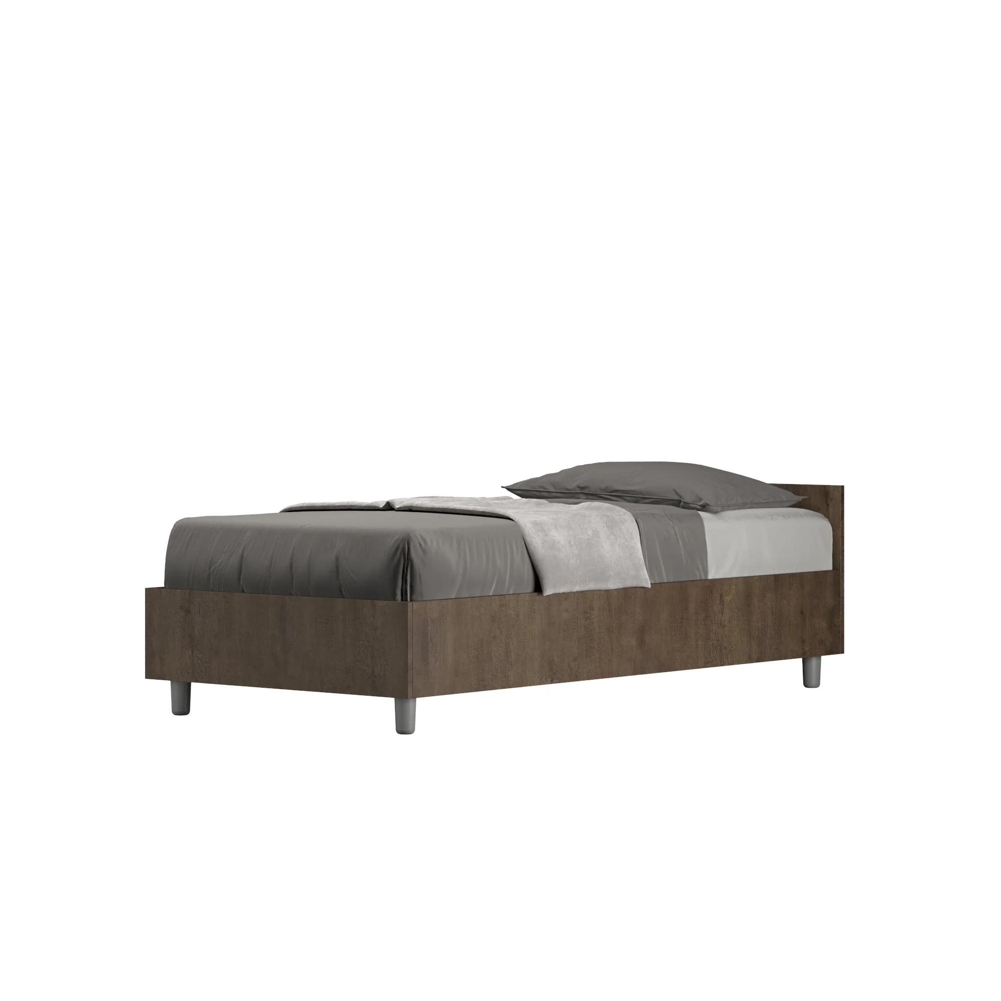 Letto singolo senza rete, con rete e contenitore 80x200 Nuamo - Image 5