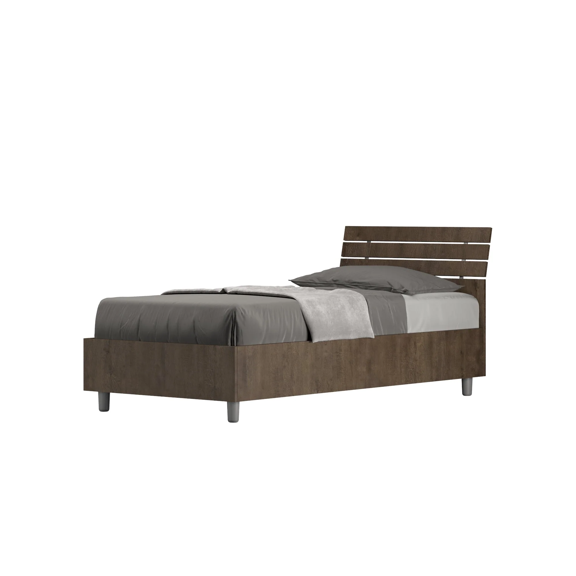 Letto singolo Ankel 80x190 cm - Con contenitore o rete a doghe - Image 5