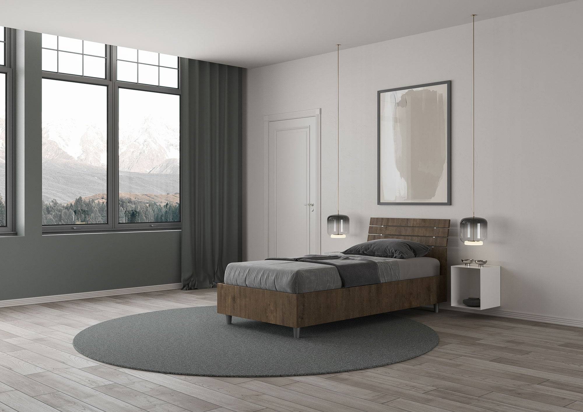 Letto singolo Ankel 80x190 cm - Con contenitore o rete a doghe - Image 8
