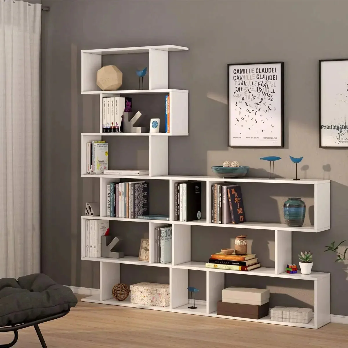 Libreria Alta Athena 192Hx80X25 Bianco - Image 3