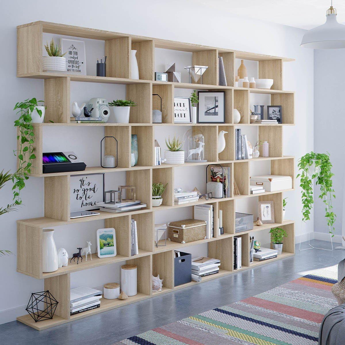Libreria componibile alta "Athena" 6 vani rovere canadian 192 cm - Image 8