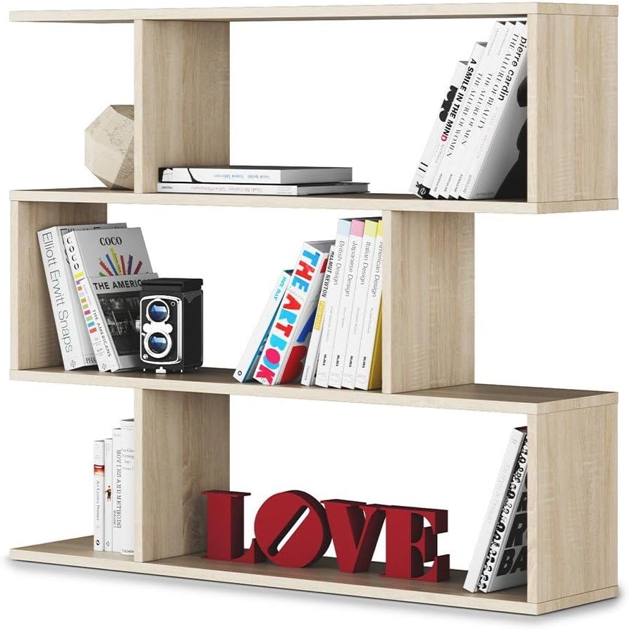 Libreria componibile bassa Athena - 110x97x24 cm, colore canadian - Image 7