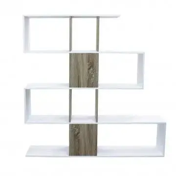 Libreria Adrianne Bianca e Naturale: Melammina, 145x29x145