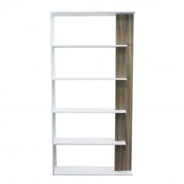 Libreria Alisha Bianca e Naturale, 90x23,5x180 - Image 2