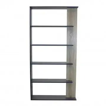 Libreria Alisha Grigia e Naturale, 90x23,5x180 - Image 2