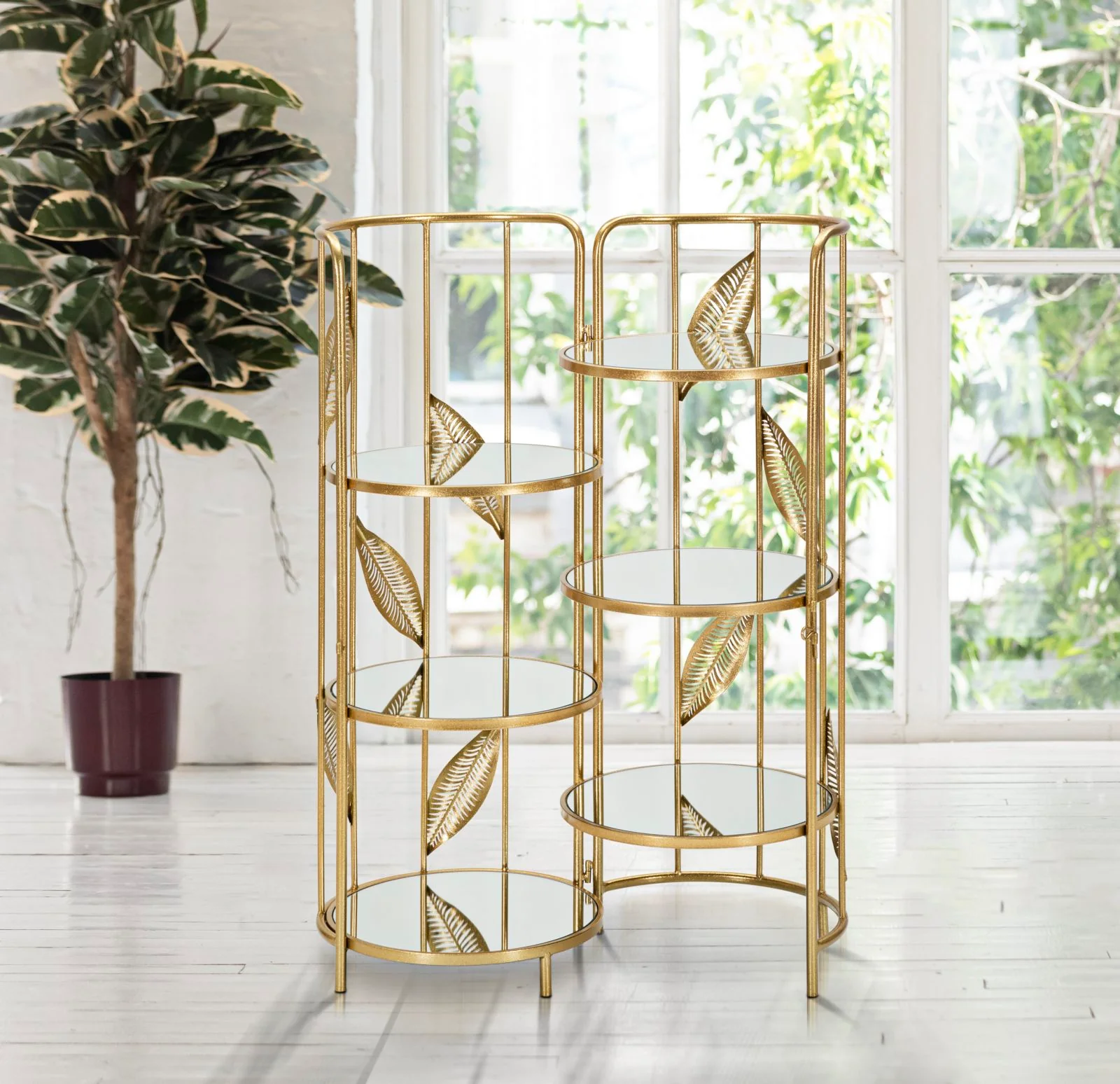 Libreria Leaf Double Elegante cm 73x35x90 - Image 9