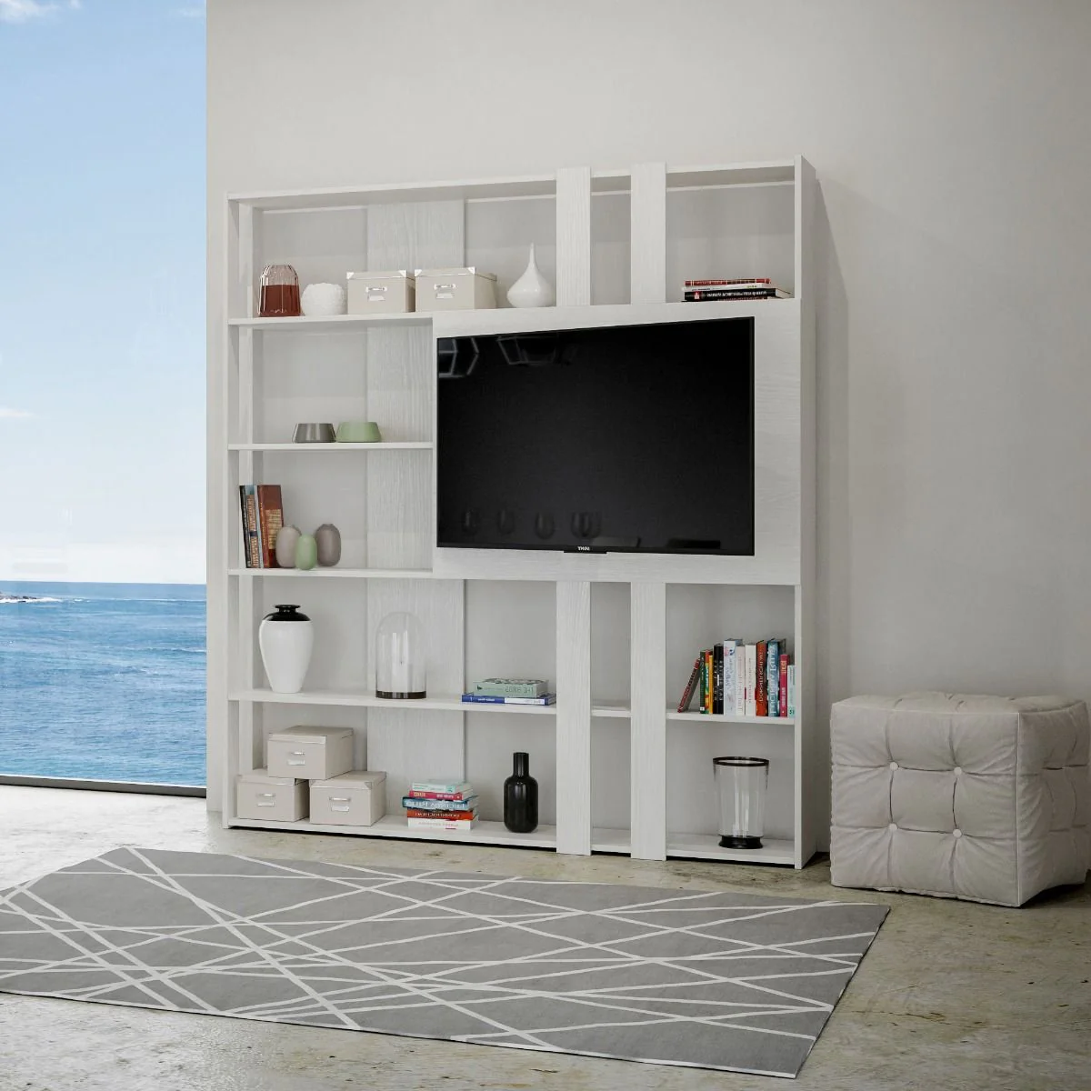 Libreria Multifunzionale Porta TV Kato 178x204x36 cm - Image 11