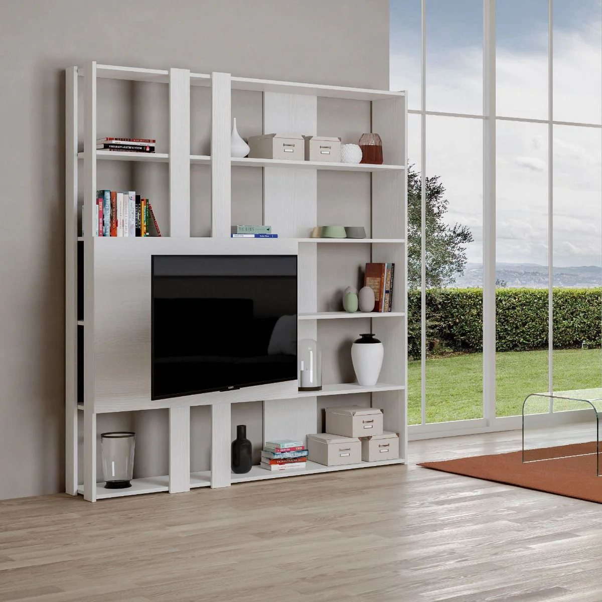 Libreria Multifunzionale Porta TV Kato 178x204x36 cm - Image 20