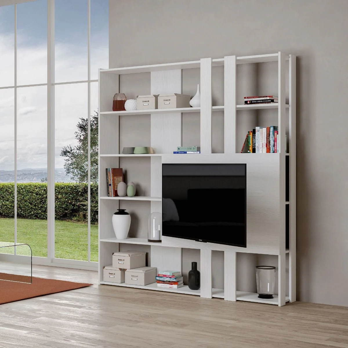 Libreria Multifunzionale Porta TV Kato 178x204x36 cm - Image 21