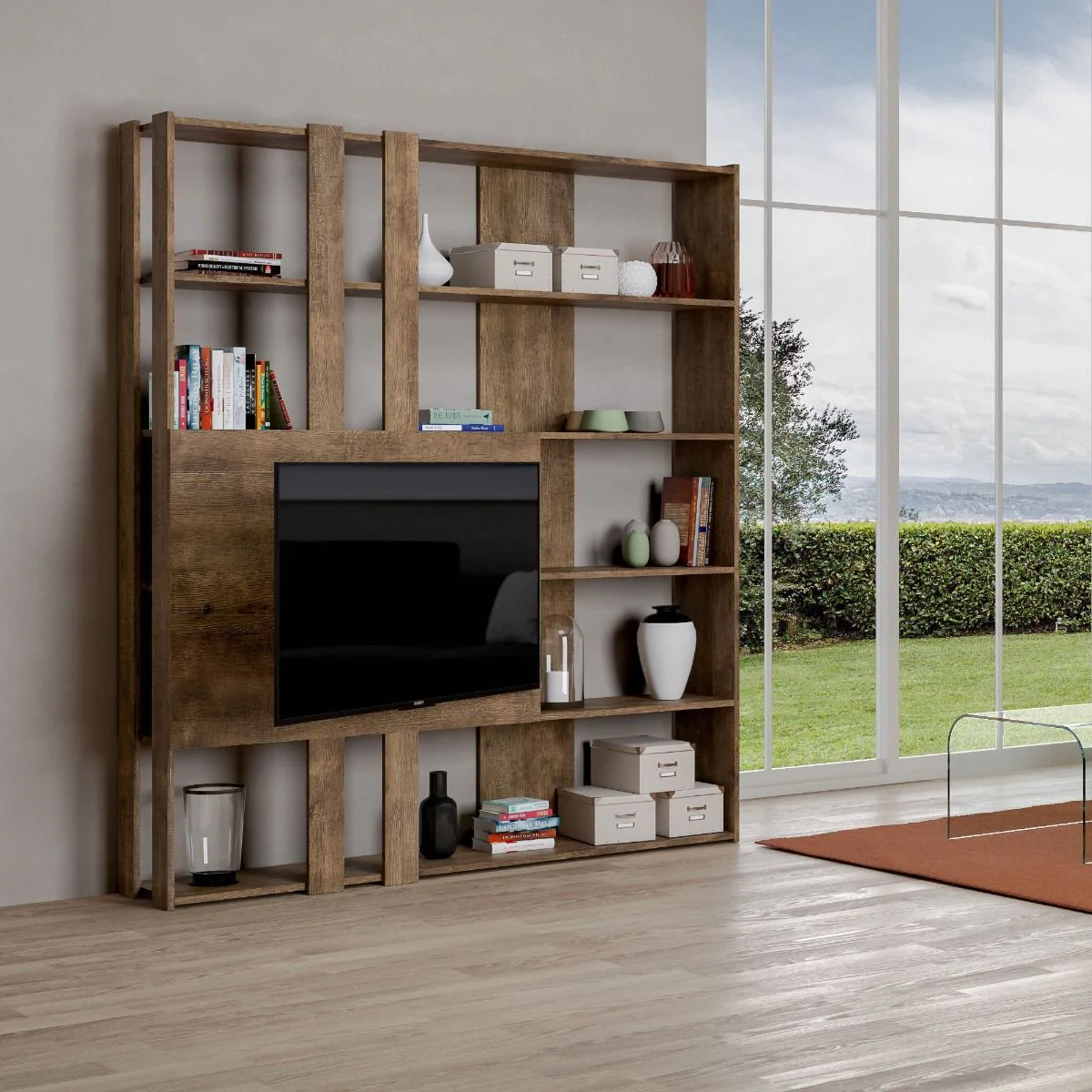 Libreria Multifunzionale Porta TV Kato 178x204x36 cm - Image 26