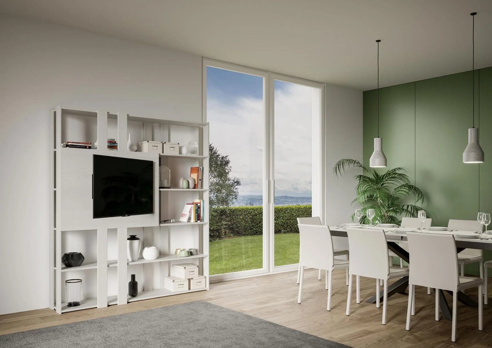 Libreria Multifunzionale Porta TV Kato 178x204x36 cm - Image 28