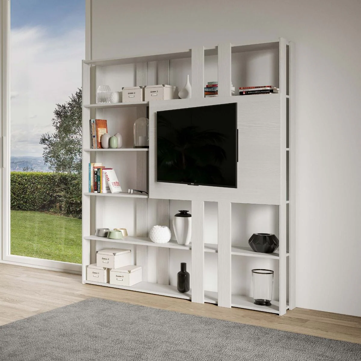 Libreria Multifunzionale Porta TV Kato 178x204x36 cm - Image 29