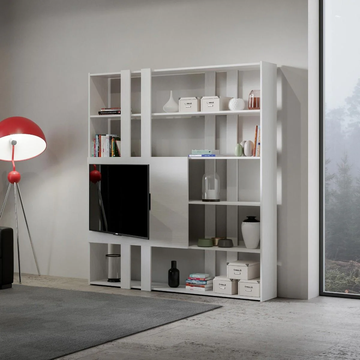 Libreria Multifunzionale Porta TV Kato 178x204x36 cm - Image 3