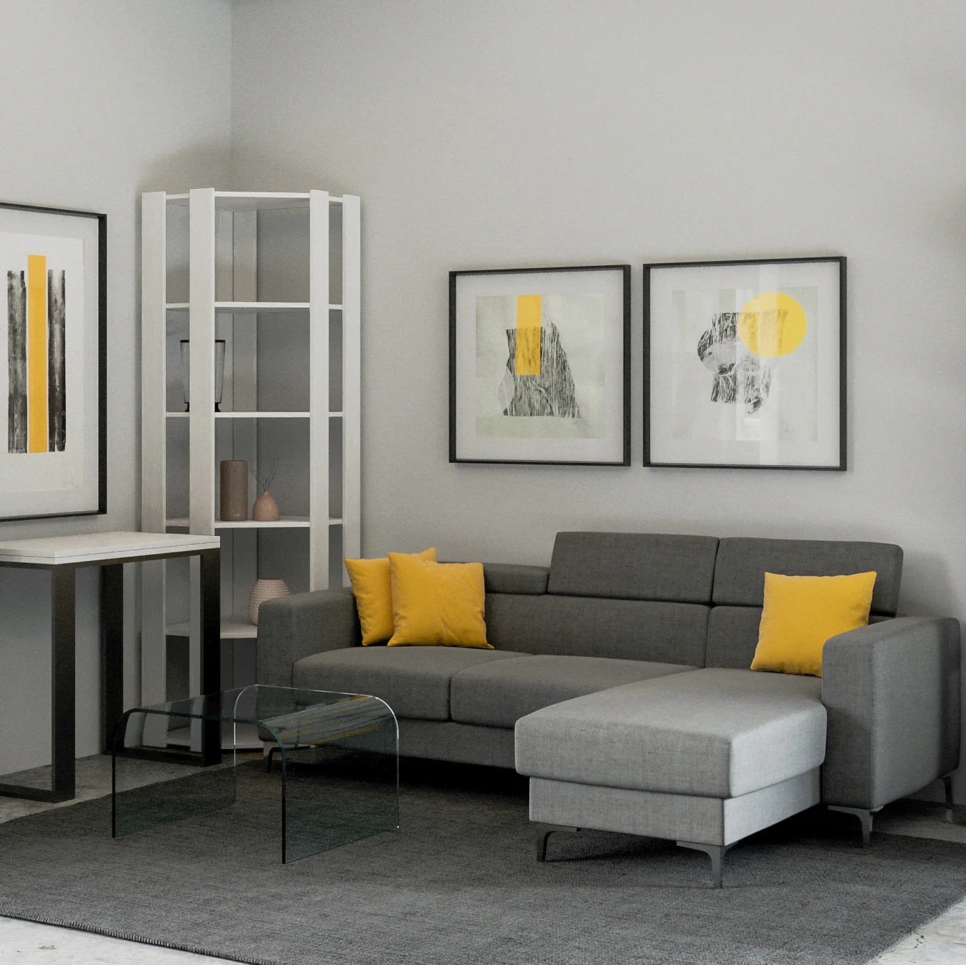 Librerie Angolari Kato A e B: Design Elegante e Funzionale 60.3x204x60.3 cm - Image 8