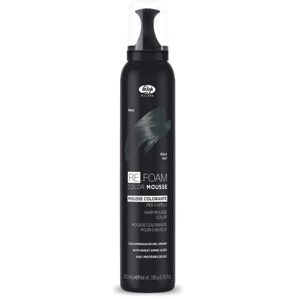 LISAP RE.FOAM MOUSSE COLORANTE CAPELLI NERO 200 ML