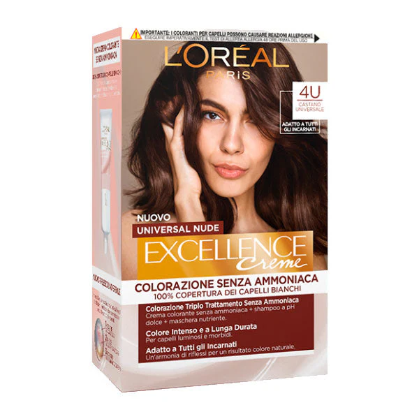 L'OREAL EXCELLENCE NO AMMONIACA CASTANO NUDE 4U
