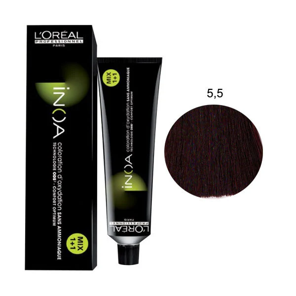 L'OREAL PROFESSIONNEL INOA CASTANO CHIARO MOGANO 5,5