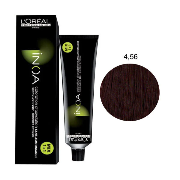 L'OREAL PROFESSIONNEL INOA CASTANO MOGANO ROSSO 4,56