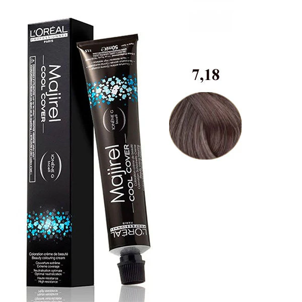 L'OREAL PROFESSIONNEL MAJIREL COOL COVER BIONDO CENERE MOKA 7.18