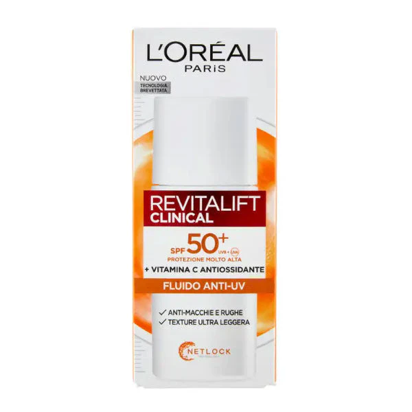 L'OREAL REVITALIFT FLUIDO ANTI CLINICAL SPF 50+ VIAMINA C 50 ML - Image 2