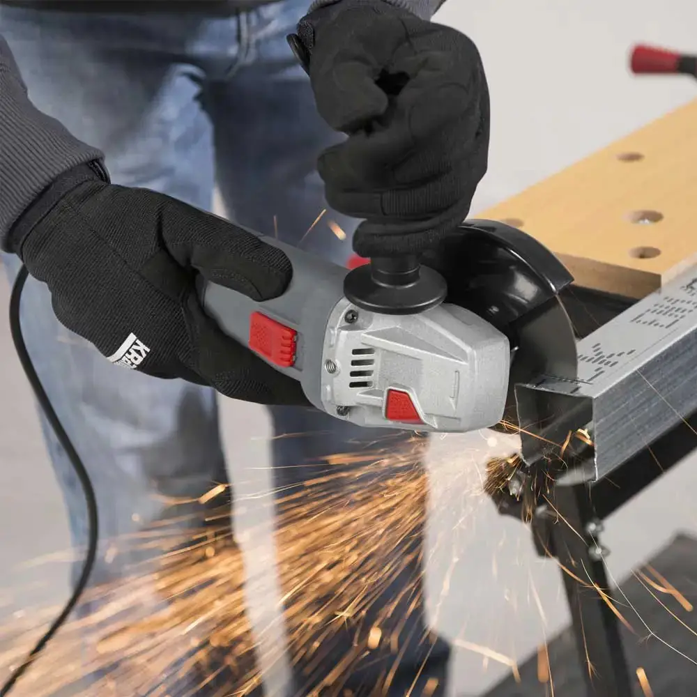 Smerigliatrice Angolare 115mm PowerPlus 800W per Lavori di Sbavatura - Image 3