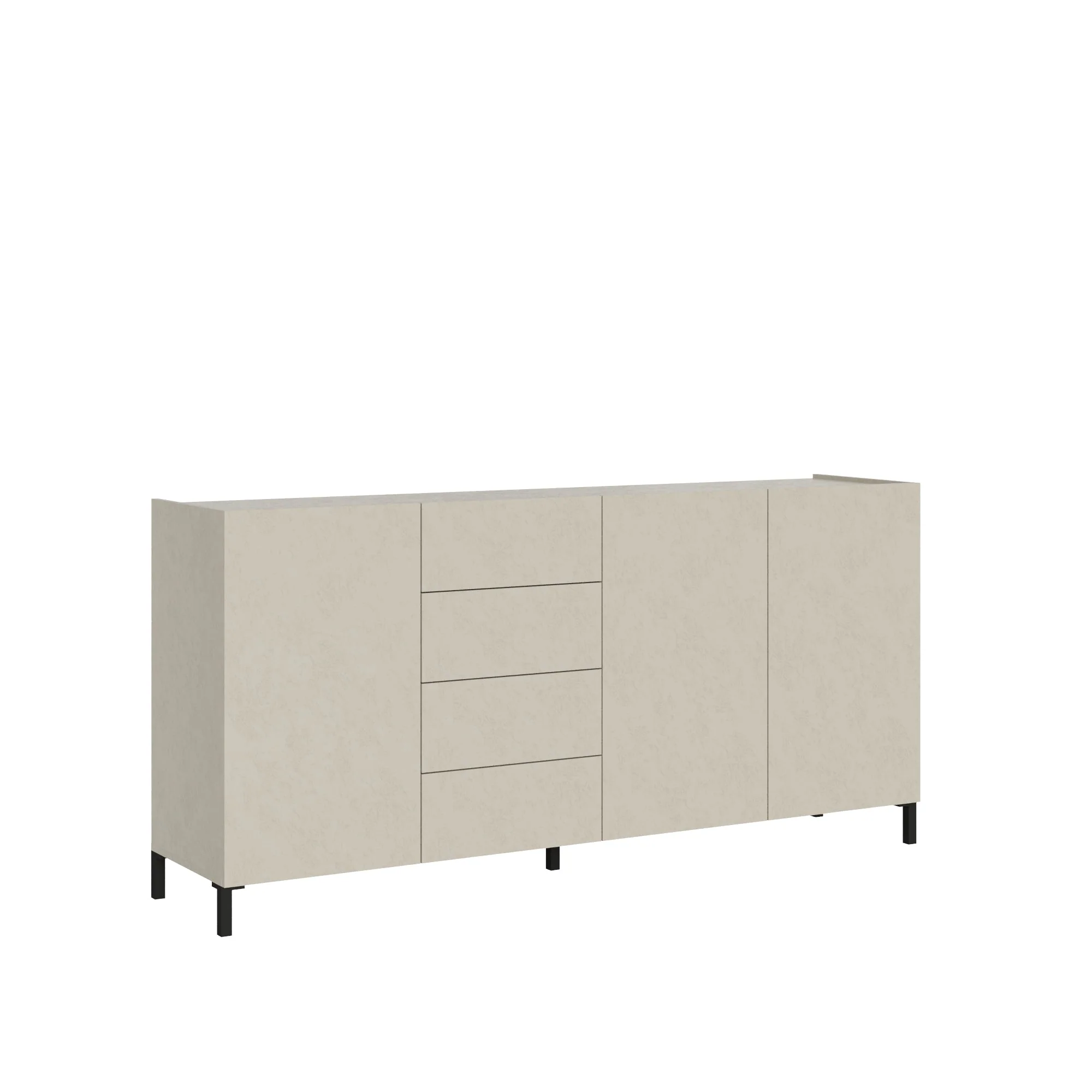 Madia e Credenza Solaria cashmere con ante e cassetti - Image 6