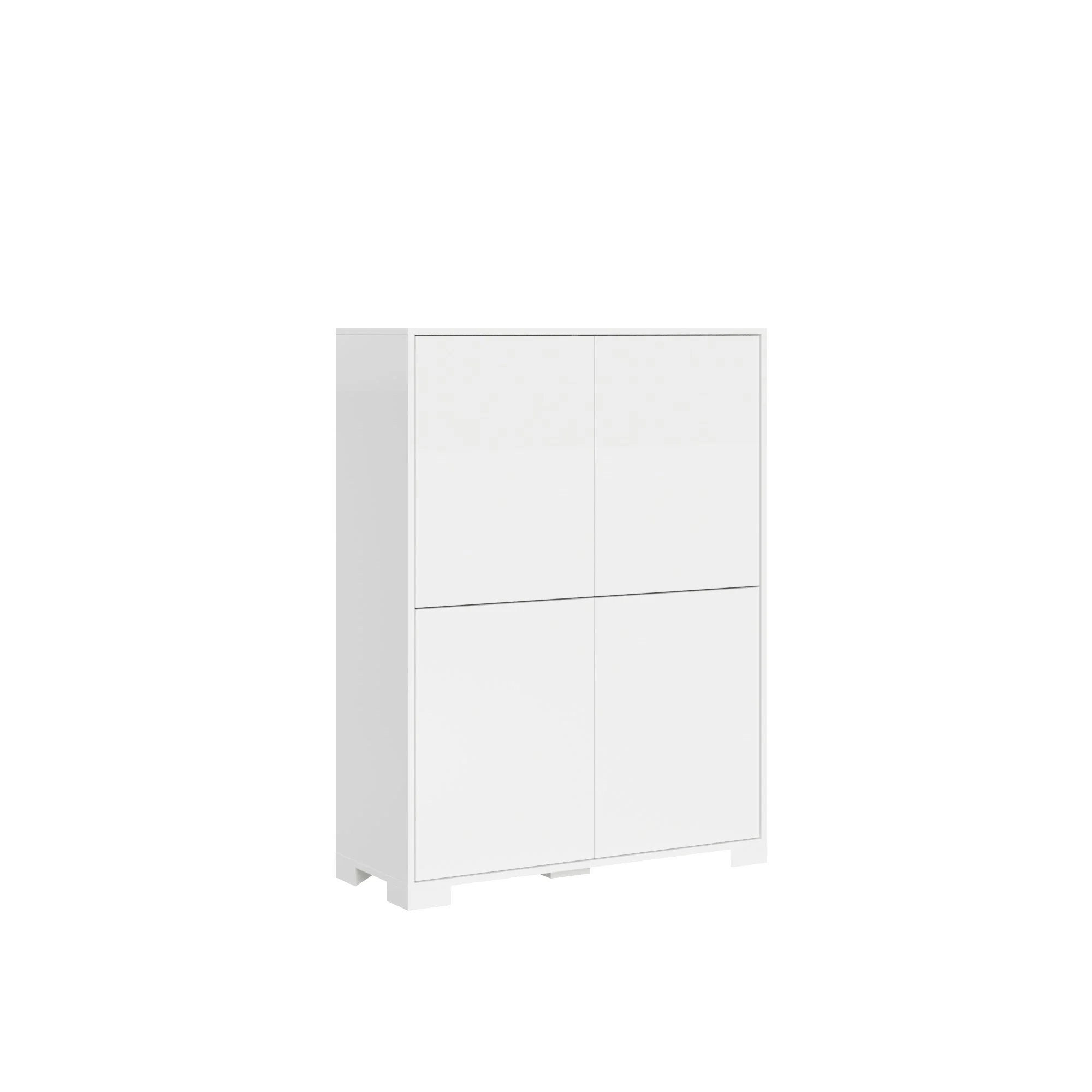 Madia e Porta TV Lumina con ante in bianco lucido e cashmere - Image 22