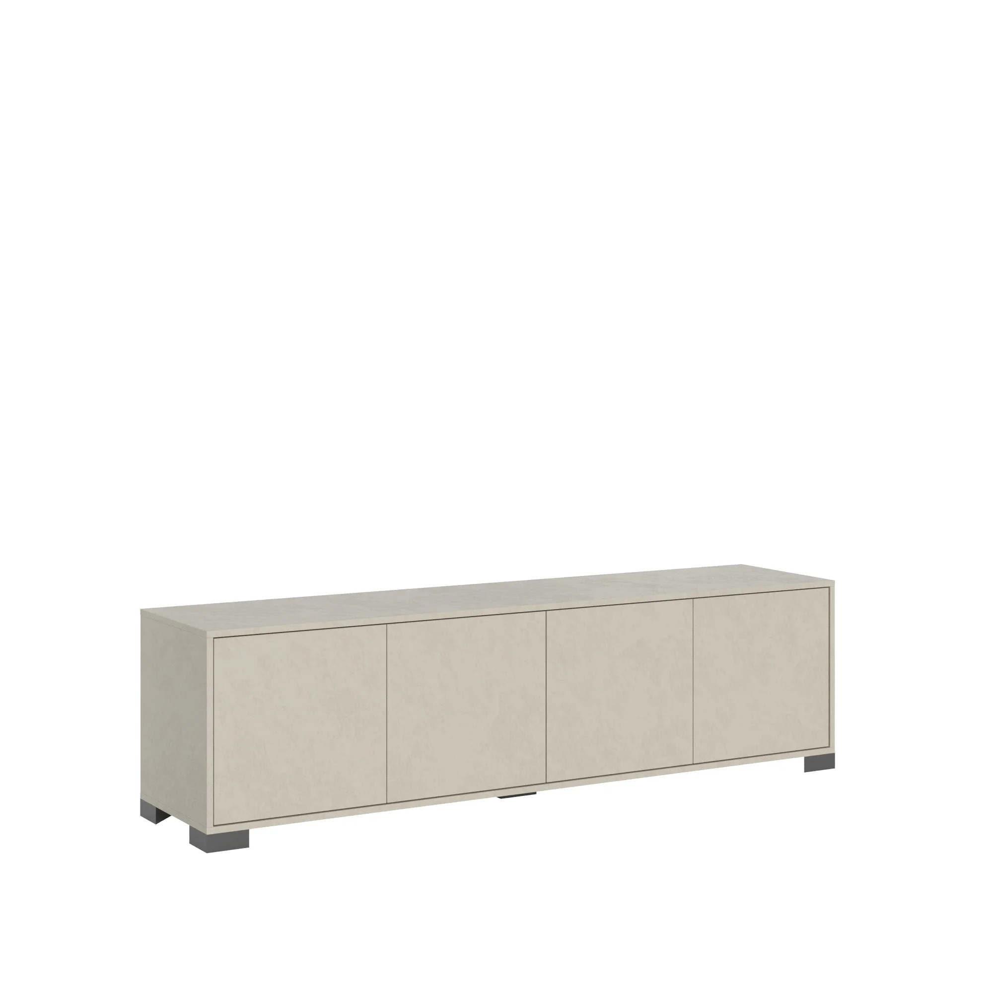 Madia e Porta TV Lumina con ante in bianco lucido e cashmere - Image 41