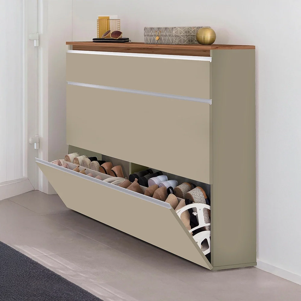 Scarpiera Magic – Tortora/Rovere Wotan, 24 Paia, 120x26,5x108 cm - Image 5