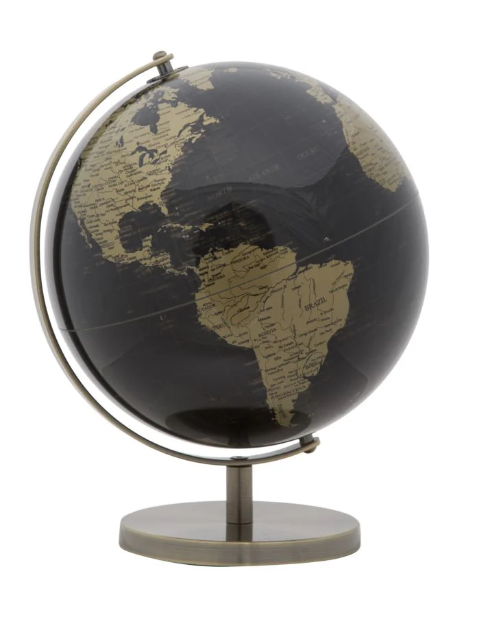 Mappamondo Elegante in Bronzo Ø 25 cm x 34 cm - Image 2