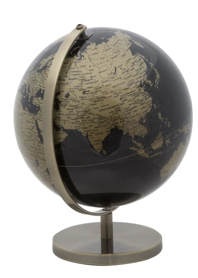 Mappamondo Elegante in Bronzo Ø 25 cm x 34 cm - Image 3