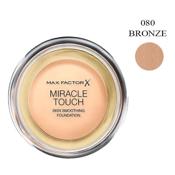 MAX FACTOR MIRACLE TOUCH LIQUID ILLUSION FOUNDATION BRONZE 080