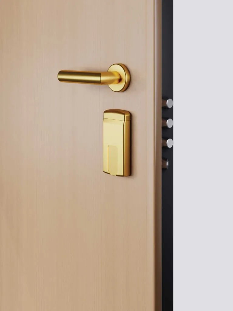 Piastra Magnetica Doppia Minimag con Sistema di Sicurezza Antifurto in Ottone Giallo 15x55 - Image 3